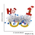 Occhiali di Natale con dimensioni 21,3cm x 14cm e peso di 21,9g ben dettagliati - Stile HO-1