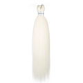 Extension de cheveux lisses 26 pouces Easy Braid couleur blond platine avec anneau papier - Blanc Platine (FR 630#)