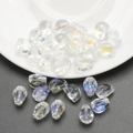 Iridescent transparent 8x10mm skull crystal beads for DIY jewelry making - Imported Colorful