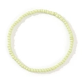 Bracelet fait main minimaliste en perles vert clair avec des perles rondes et lisses - Vert Pâle