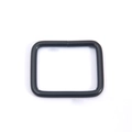 Elastic invisible belt for jeans with a smooth black rectangular buckle closure - Japanese Buckle