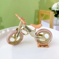 Mini balance bike keychain model ornament in green and pink, perfect gift for kids - Bicycle Keychain - Khaki