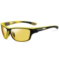 Polarized sports sunglasses with yellow lenses and black-yellow frame for outdoor cycling - Black Yellow Frame Night Vision Lens