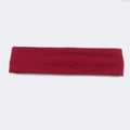 Breathable red cotton sports headband for running and fitness on a plain white background - Red