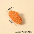Realistic fried chicken wing food model, 7.5cm gold crispy texture display prop - New Light Color Chicken Wing (No Loop)