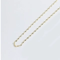Elegant gold-tone O-chain necklace with a sleek polished finish on white background - Water Ripple Chain / Gold