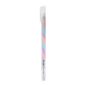Rainbow gradient ink pen with 1.2mm tip and transparent body for journaling - Pastel Style - Orange+Purple+Blue