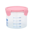 Pink lid cat food storage container with 500ml measurement scale for wet pet food - 400ml / Pink Can Box
