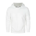 Sweat à capuche blanc minimaliste en tissu French Terry premium, coupe streetwear ample - S / Blanc