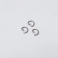 Three grey painted 1.2x8mm open jump rings for DIY jewelry making and connecting craft projects - 1.2*8mm / Gray