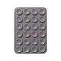 Gray 24-cup silicone suction pad for mobile phone cases with anti-slip grip design - Double-Sided Style (48-Suction Cup) / Light Gray