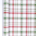 Classic red and green plaid kraft wrapping paper roll for Christmas gift packaging - Plaid