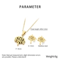 Medidas del conjunto árbol de la vida con colgante de 15mm y pendientes de 12mm en acero - Conjunto Árbol de la Vida (KS119882-K) / Dorado