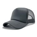 Dark grey trucker hat featuring a breathable mesh back and a classic curved visor design - One Size(56-58cm) / Upgraded Dark Grey-21