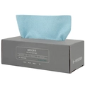 Blue microfiber waffle weave dishcloths in grey dispenser box 28x28cm 30 pieces - 30 Sheets (28*28cm) / Blue Box