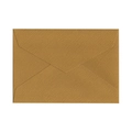 Textured brown V-flap envelope with linen finish for elegant invitations - 1pc Linen Brown Envelope (Short Lid) / Brown