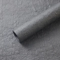 Dark grey textured paper roll with deep 3D wrinkles for floral and gift wrapping - 60cm x 3m / Twilight Purple