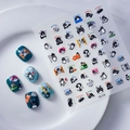 3D embossed cute penguin nail art stickers with various poses for DIY manicure decor - Cartoon Penguin Style (TS-179)