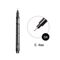 GuangNa 0.4mm waterproof technical drawing pen with refillable ink for fine sketching - 04-0.4mm Line Width