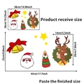 Christmas wall decal set with Santa and reindeer dimensions for home decoration - SD-2426 Christmas Set