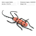 Realistic orange longhorn beetle insect model toy for garden decoration 14x6x2cm - Longhorn Beetle (PL127-2712)