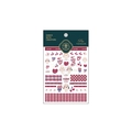 Stickers nail art FS-046 motifs lapins et cerises avec damiers rouges - Style Lapin Mignon Coeur (FS-046)