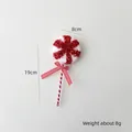 Christmas lollipop decoration in red and white with 19cm height and 8cm diameter - Small Petal Lollipop