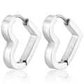 Flat Heart Silver (Single Piece)
