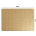 Natural sisal rug in beige 60x90cm rectangular woven mat for home use - 90*60CM / Rectangle / Natural Sisal / Overlocked