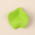 Light green acrylic petal earring charm with stylish ruffled texture for DIY jewelry - 10Pcs Large / Fruit Green