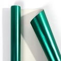 Premium matte dark green metallic gift wrapping paper roll with smooth brushed texture - 43cm*10m / Matte Green