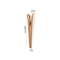 Clip de sellado de acero inoxidable oro rosa para bolsas de comida con mango de 11,2 cm - Clip Puntiagudo-Dorado