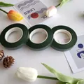 Three rolls of dark green floral paper tape for flower arranging and DIY crafts - 06 Dark Green
