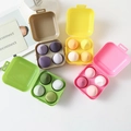 Set of four makeup sponge kits in colorful egg boxes featuring drop and gourd shapes - 4-Piece Set (Old Color Box)