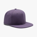 Lila Flat-Brim-Basecap mit aufwendigem Paisley-Strukturmuster und flachem Schirm - Lila