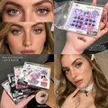 Détail de faux cils style manga sans colle avec courbure naturelle et design segmenté - 03# Style Western Spicy Girl (Haut & Bas)