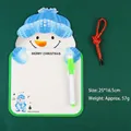 Christmas snowman whiteboard stationery set with dry-erase pen and hanging lanyard - Snowman
