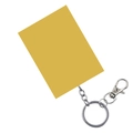 Porte-clés argenté avec plaque jaune rectangulaire pour sacs et sécurité des femmes - Gold finger tiger lobster clasp (occluded, see picture and ask customer service) / Emballage Individuel