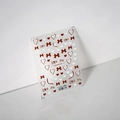 Adesivi per unghie opachi con cuori e fiocchi TS-2206 e scritte rosse love me - TS-2206 Momento del Battito Cardiaco