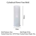Silicone cylindrical vase resin mold for DIY crafts 152mm height and 56mm base diameter - Cylindrical Vase Mold