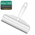 Wide 19cm lint roller with dust cover and 60 tear-off sheets for pet hair removal - 19cm Short Handle