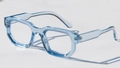 Classic square jelly light blue transparent sunglasses with stylish thick frames - C12 Transparent Blue Frame Clear Lens