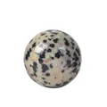 Polished round Dalmatian Jasper stone ball for Seven Star Array Feng Shui decor - Spotted Stone
