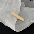 Minimalist golden rectangular metal hair clip with a smooth mirror polished finish - Gold Square Head Long Style