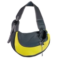 Gray and yellow breathable mesh pet carrier backpack for small dogs and cats - Yellow Sling Bag