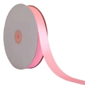 Pink 2cm polyester satin ribbon roll for cake decoration and gift packaging - Pink