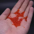 Vibrant orange silver-lined 2mm glass seed beads for handmade DIY jewelry making - 2mm / 15g / Orange