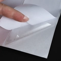 Transparent self-adhesive PVC sofa protector sheet with white peel-off backing - Double Sided 30.5*43cm