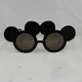 Funny black mouse-shaped party glasses for photo props, size 18.8cm by 9cm - Mouse Ear Shape Black Glasses