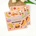 Bold and Easy Food and Fruit coloring book for kids with cute food illustrations - Food (TS04-Food)